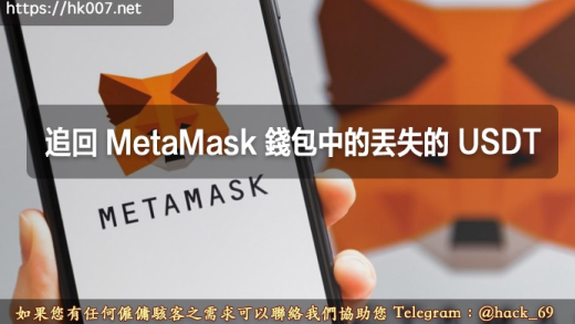 追回 MetaMask 錢包中的丟失的 USDT